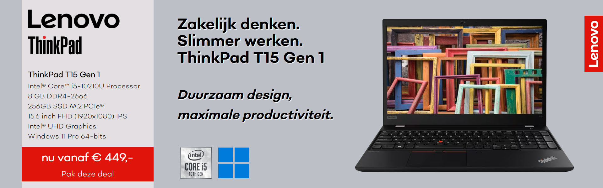 Lenovo ThinkPad T15 Gen 1 Laptop